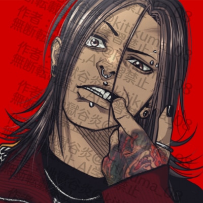 かっこいい男の【アイコン、ヘッダー】制作します 不良漫画みたいなかっこいい男を描きます！ イメージ10