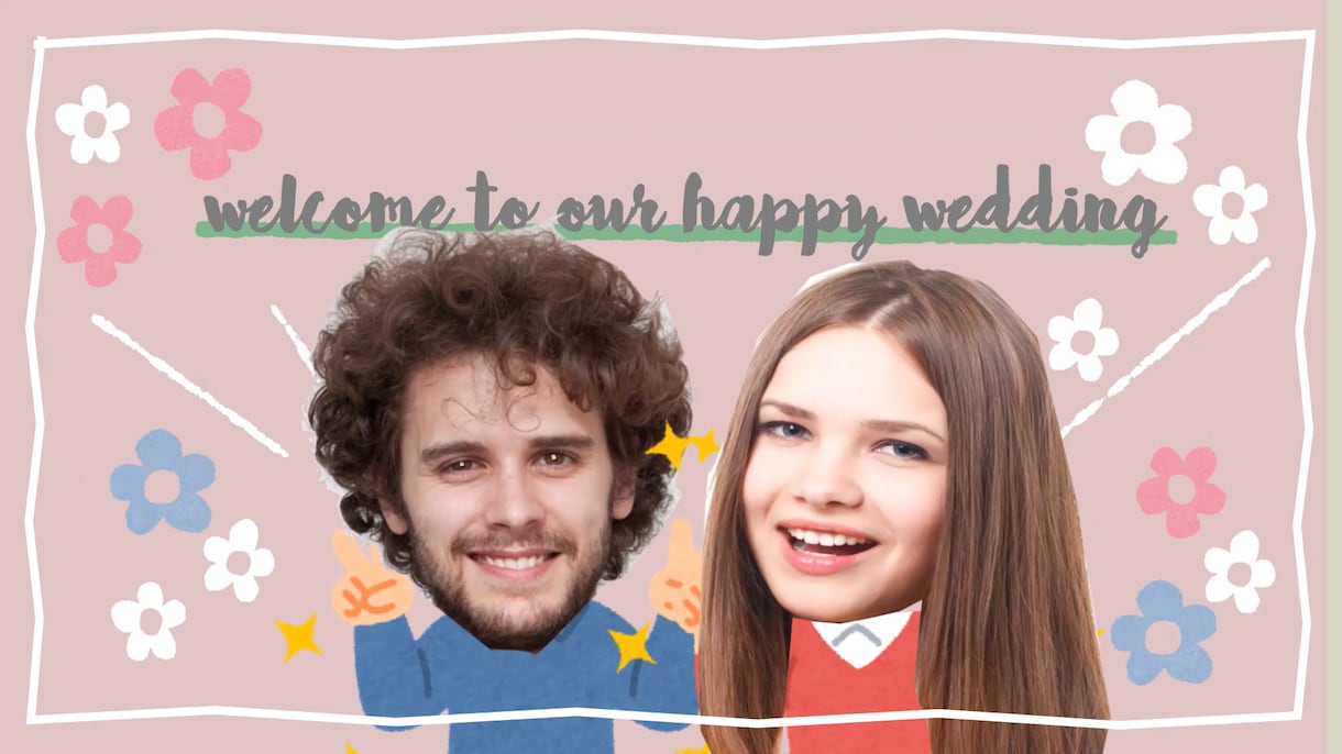 可愛すぎる結婚式オープニングムービーを制作致します ご希望に合わせて制作！　ウエディングムービー❤ イメージ2