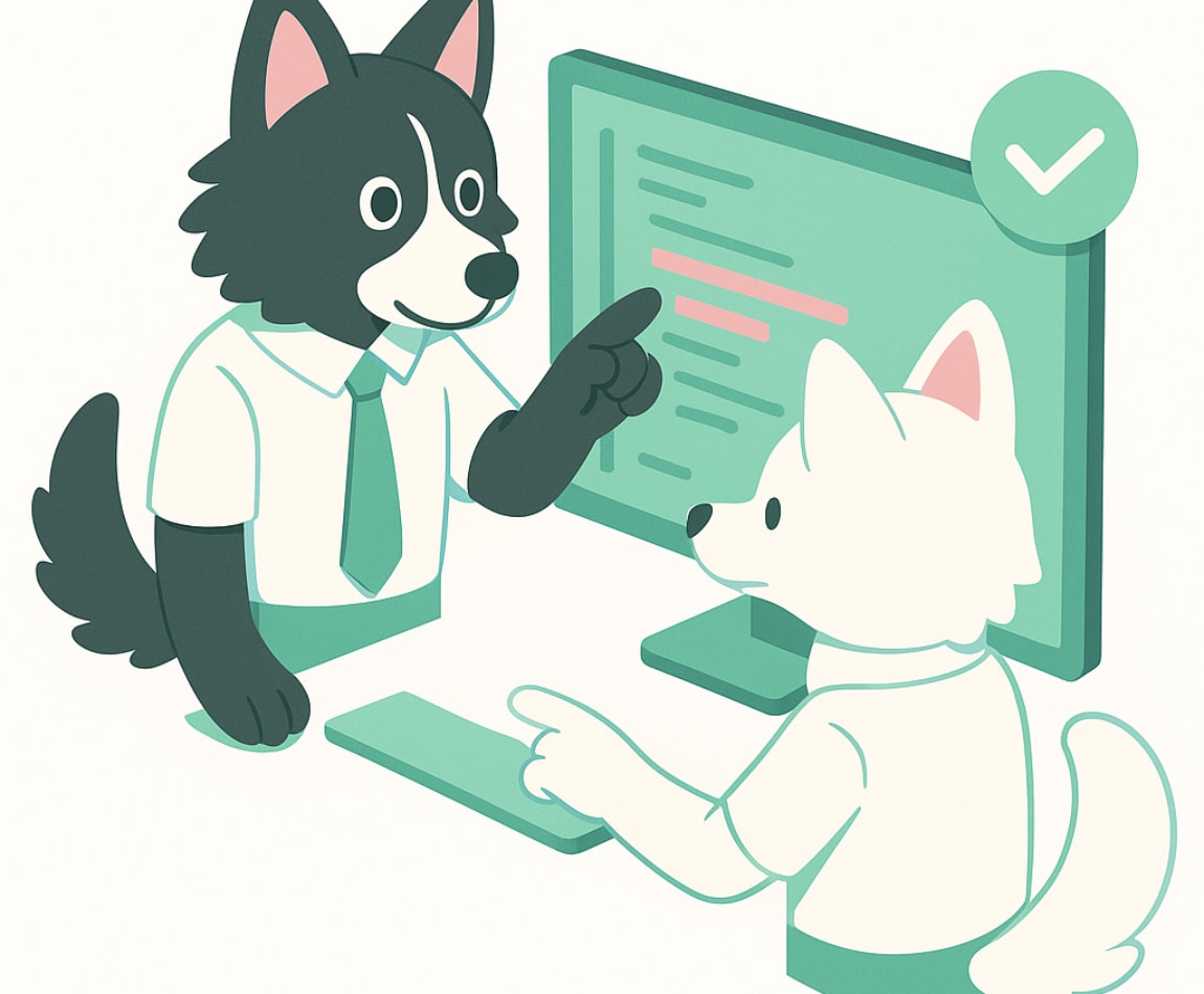 コードレビューと改善提案をします AIが作ったコードとあなたの実現したいものとのズレを修正 イメージ1