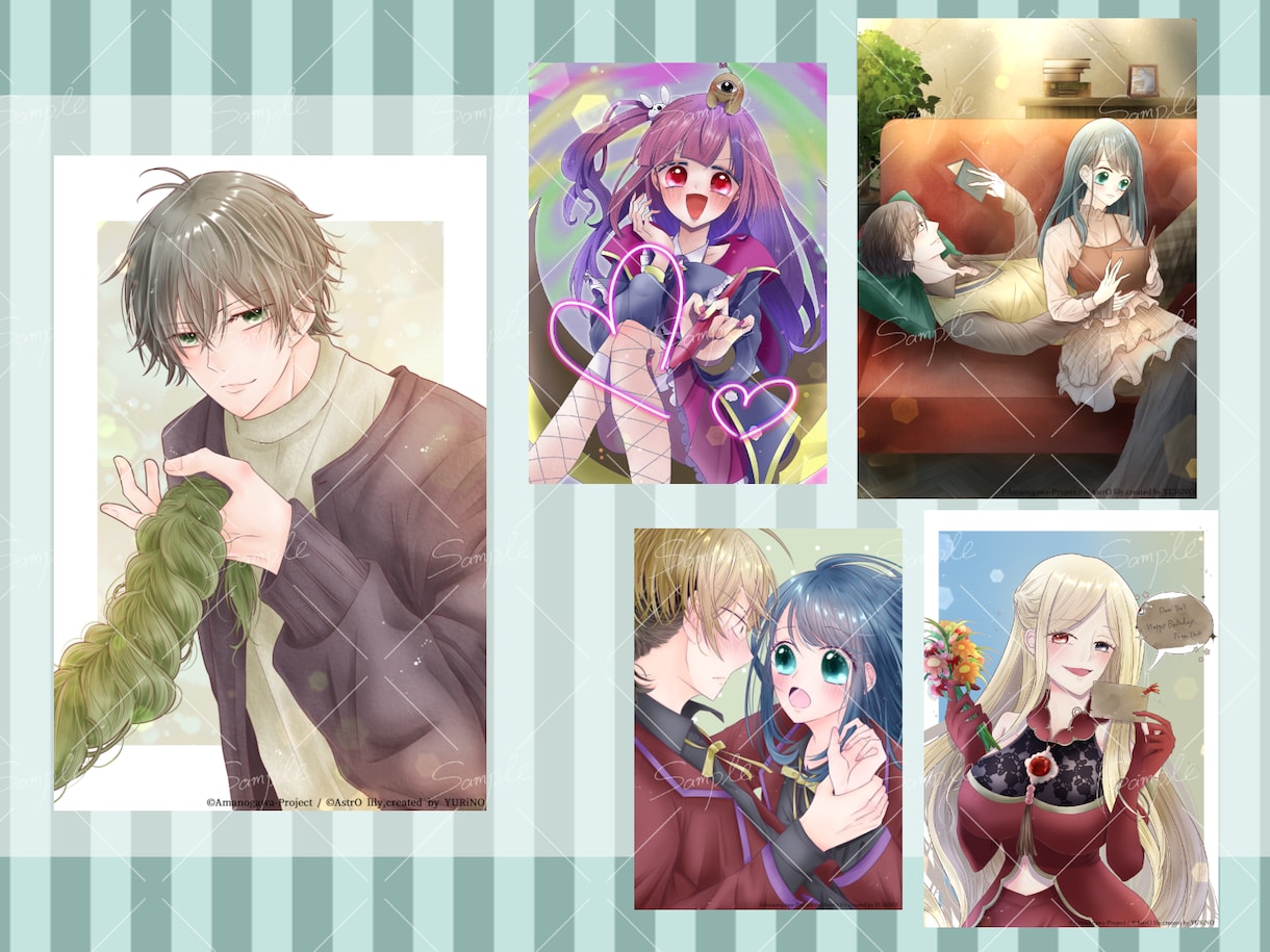 少女漫画のようなキラキラしたイラストを描きます 【短納期対応可能！】イラスト全般おまかせください イメージ5