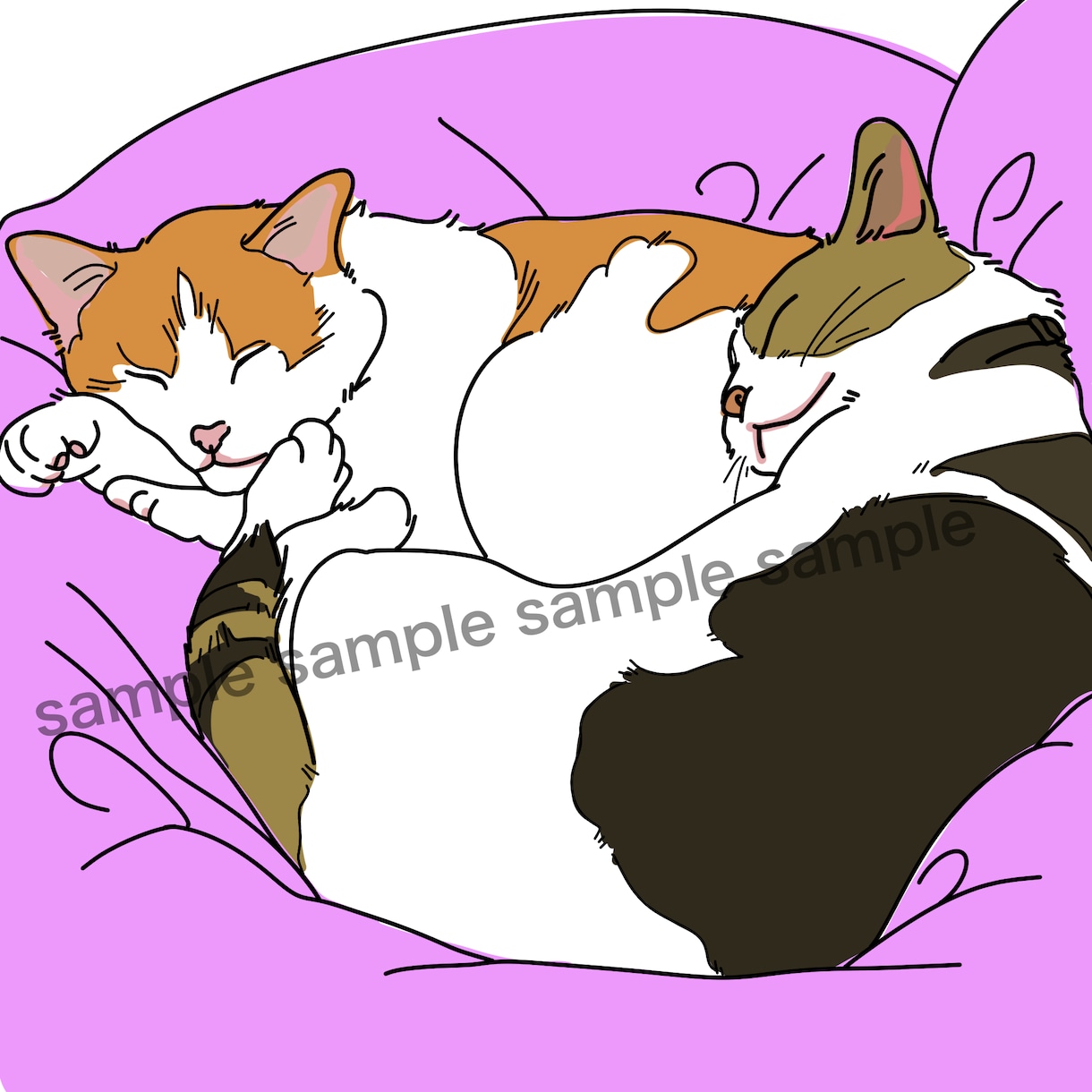家族の一員を写真からイラストにします ☆あなただけの、特別な一枚絵。☆ イメージ2