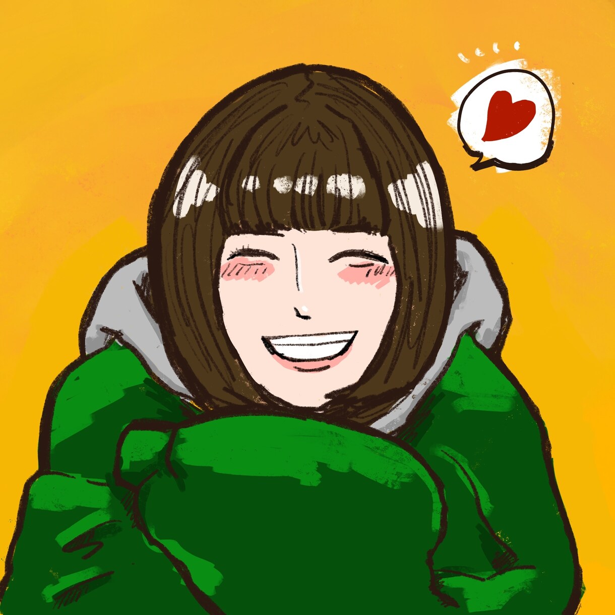 暖かくてカラフルな似顔絵作成します SNSアイコンや、記念日、自分へのプレゼントにおすすめ！ イメージ2