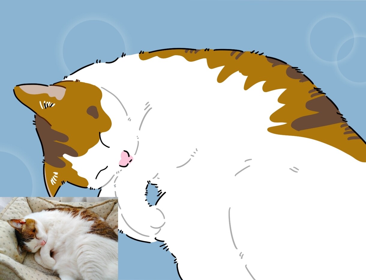 大切なペットのお写真をイラストにします シンプルで可愛らしいイラストに仕上げます！ イメージ7