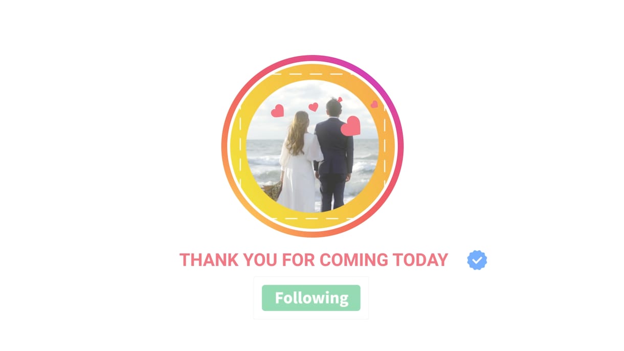 インスタグラム風！オープニングムービー作ります 【ゲスト注目！】プロが作る結婚式オープニングムービー イメージ10