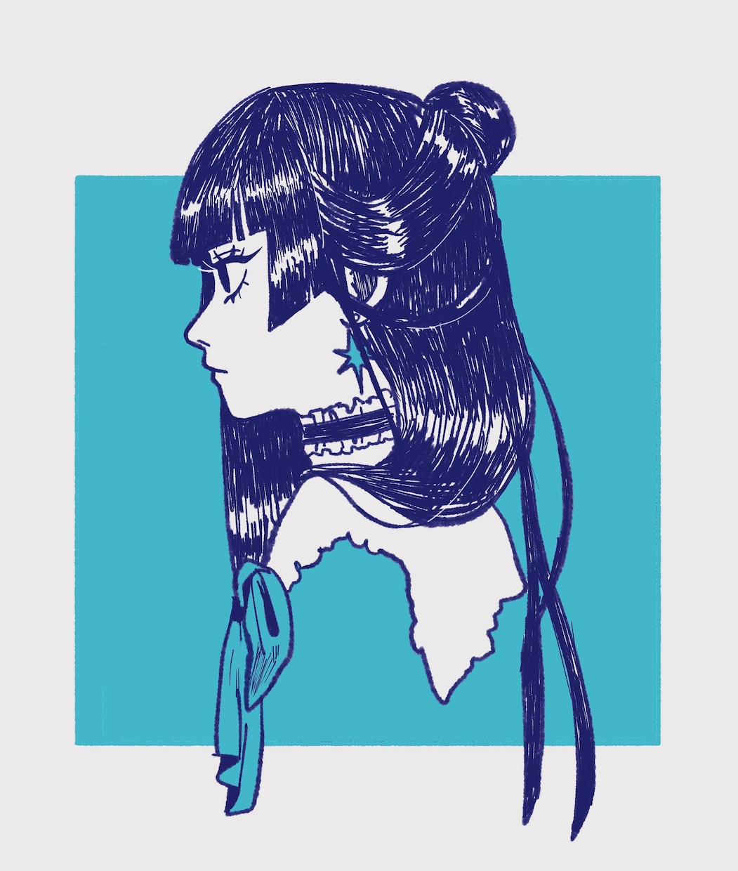 静かな世界観を感じる一枚絵を制作をします 見る人の心に余韻を残す、幻想的な一枚を制作。 イメージ4