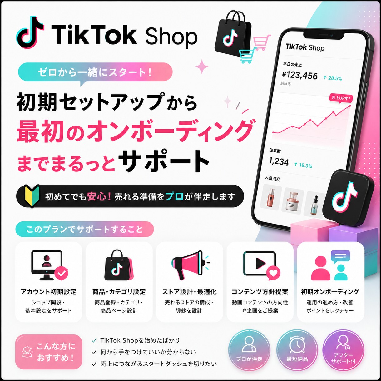 TikTok Shopの立ち上げをサポートします 元TikTok本社勤務があなたをサポートします。 イメージ1