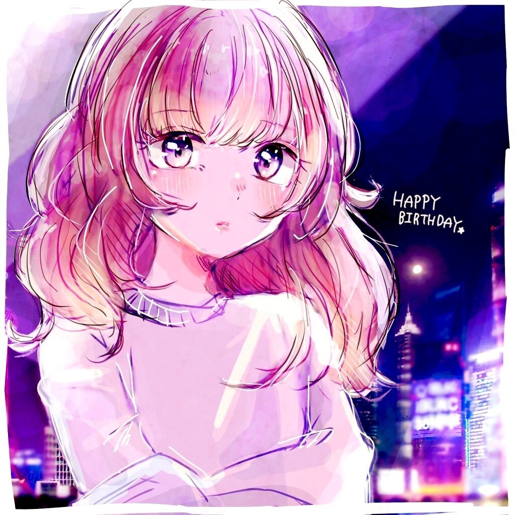 おめめがきゅるきゅるな女の子のイラスト描きます ふわふわな絵柄で色使いの魅力的なイラストです♡ イメージ5