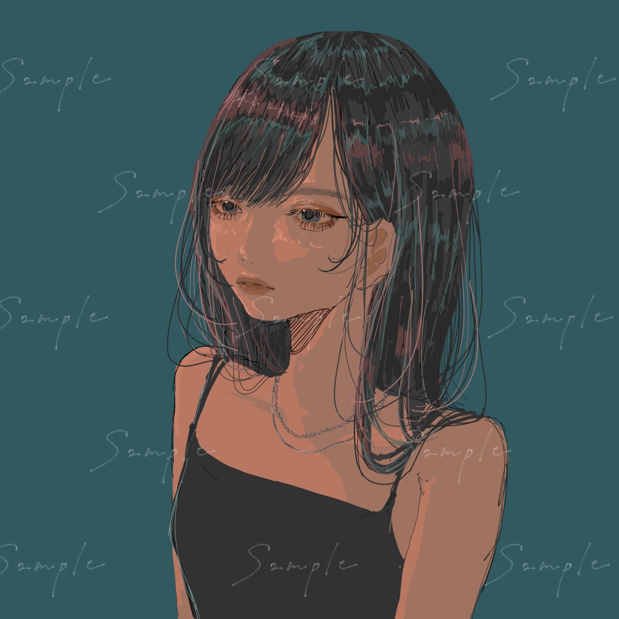 短納期OK！ご要望に合わせて丁寧に絵を描きます アイコン用、誕生日•記念日などのプレゼントにも！ イメージ1