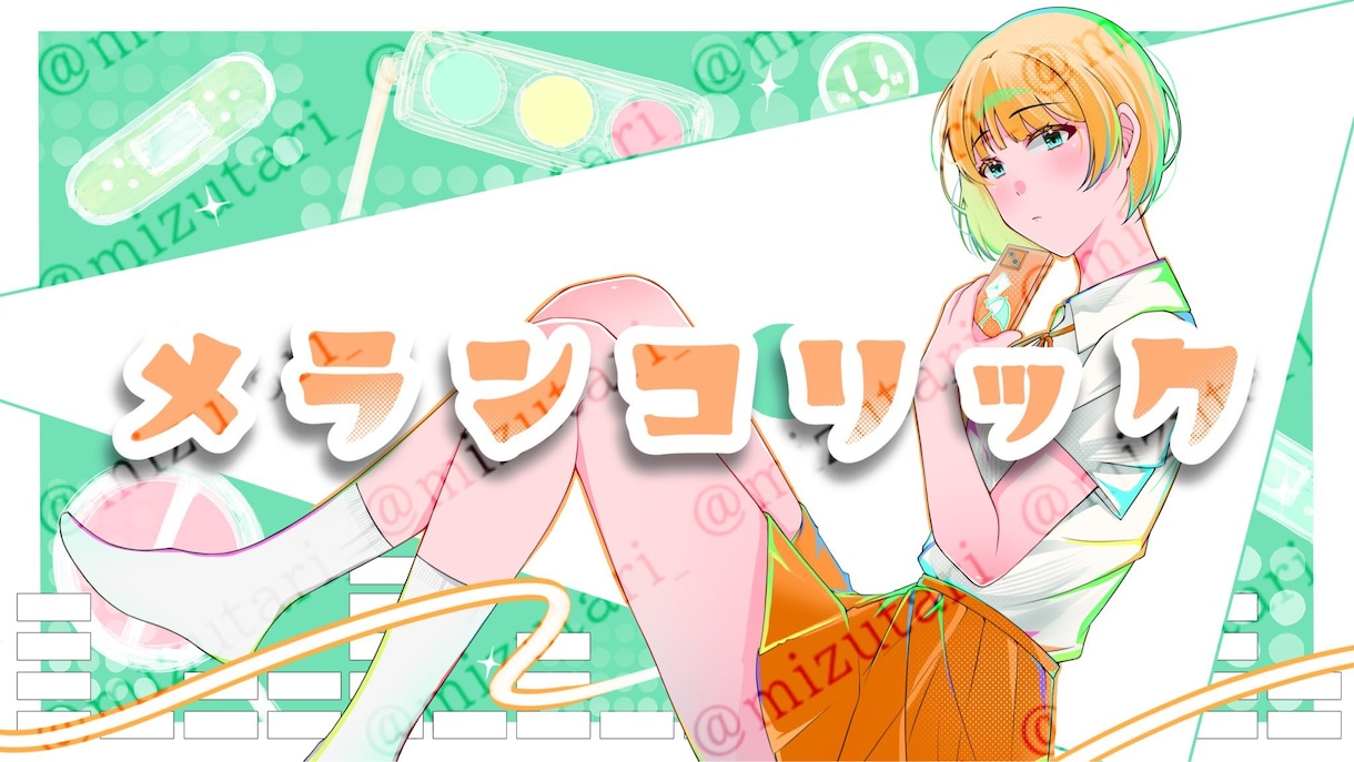最短7日｜歌ってみたサムネ・一枚絵描きます 実績有★オリジナル絵柄で本家風の構図・衣装アレンジ対応 イメージ8