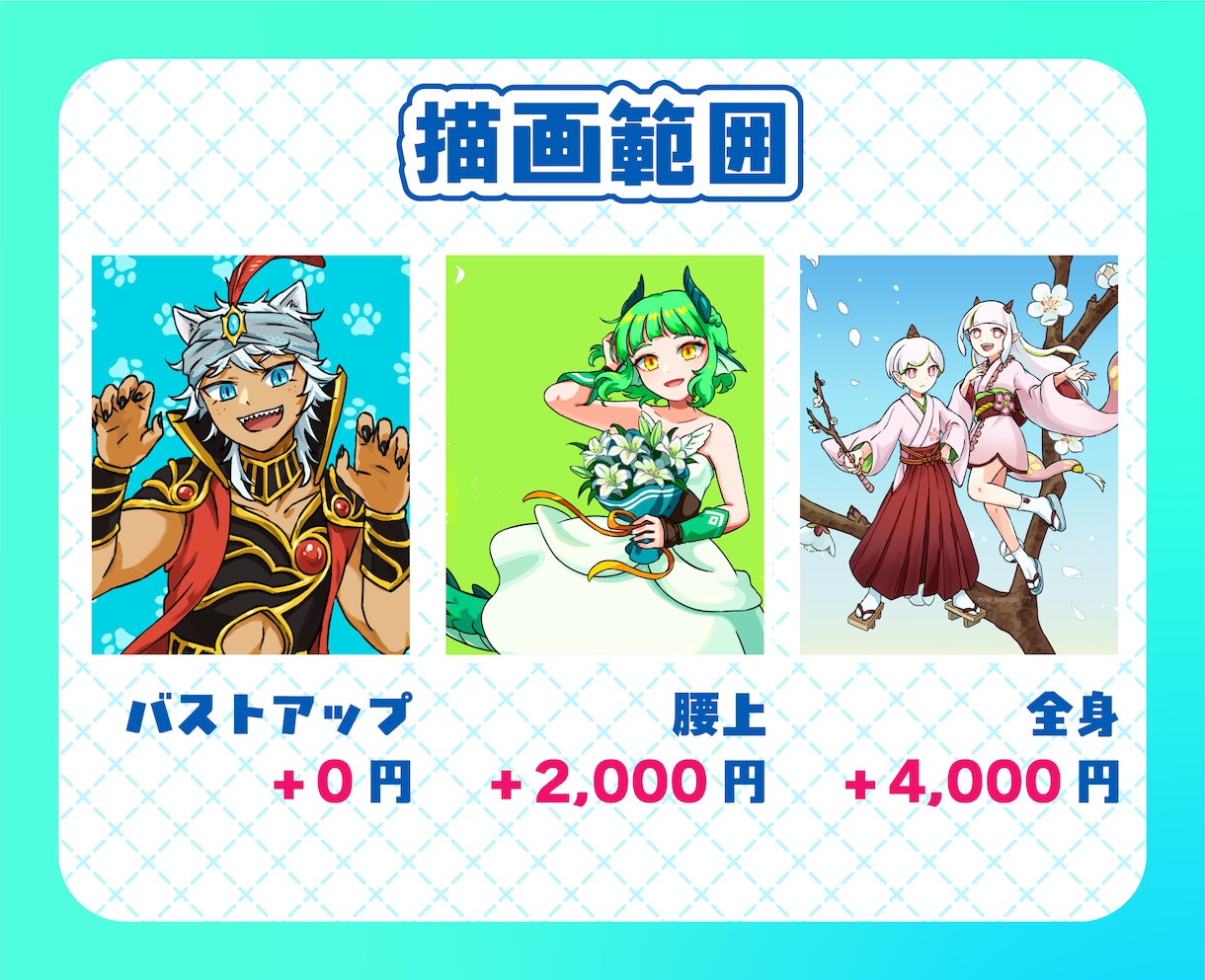 ポップで明るい一枚絵を描きます シンプルな線とパキッとした塗りのイラストを届けます イメージ5