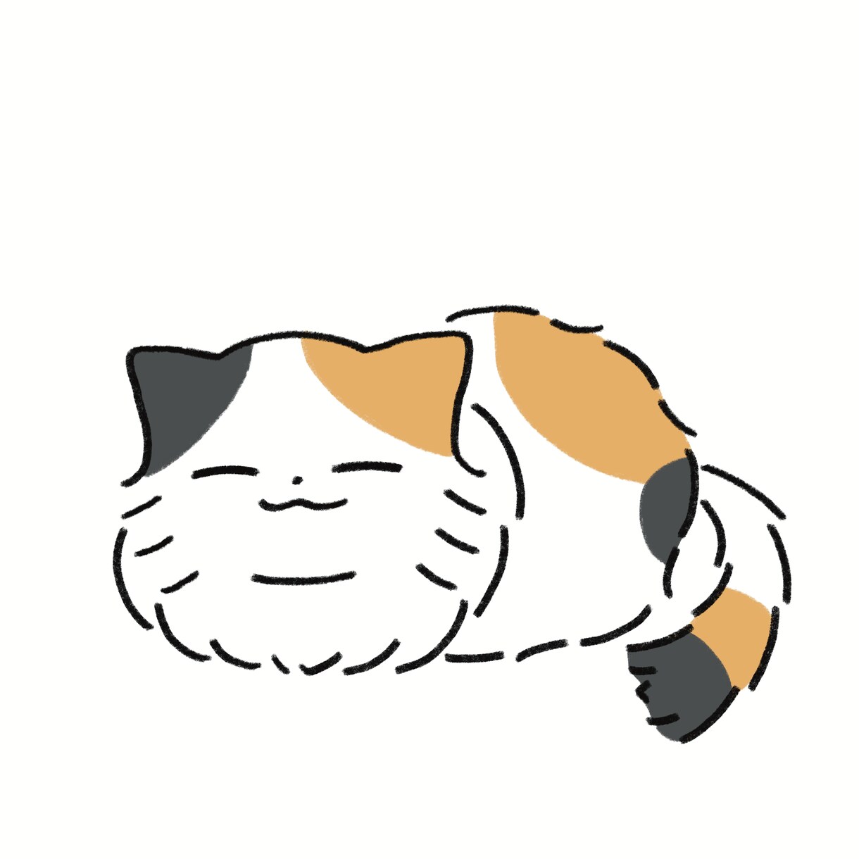 ほんわか猫のイラストを描きます SNSアイコンにオススメ！ほんわか猫のイラストを描きます イメージ4