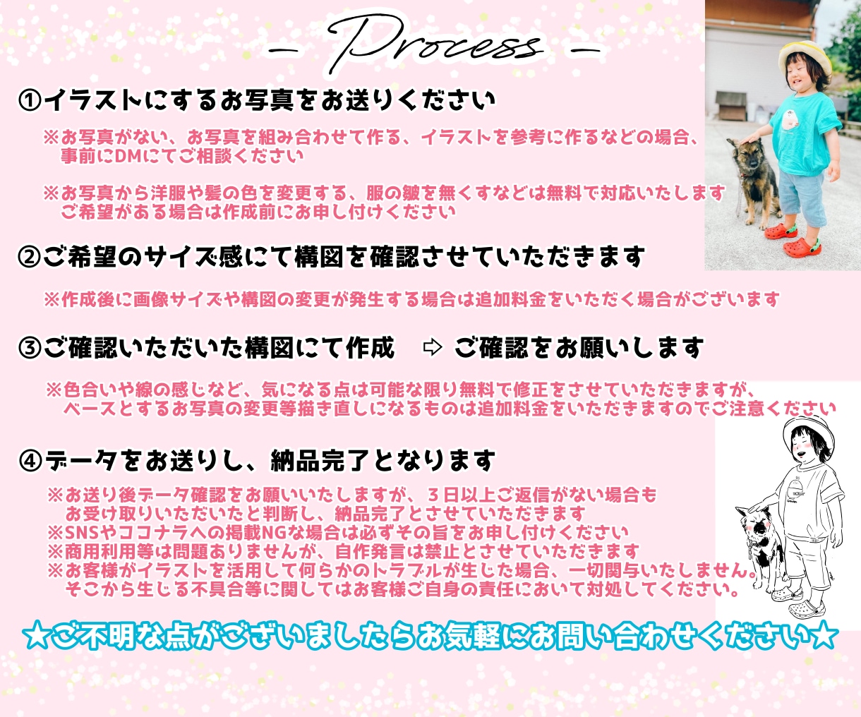お写真を元にシンプルお洒落なイラストお作りします 最短当日納品！商用利用可◎ シンプルな使いやすいイラストです イメージ2