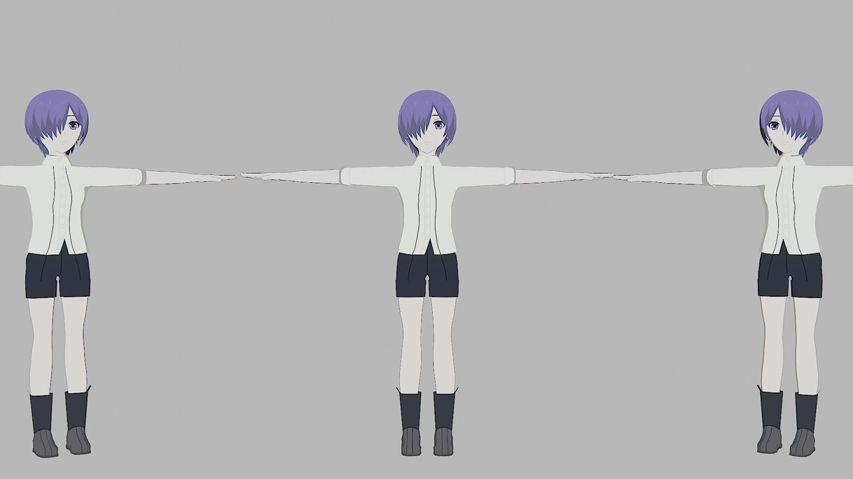 3Dアニメのキャラクターを作るます ブレンダーで3Dキャラクター作成 イメージ8