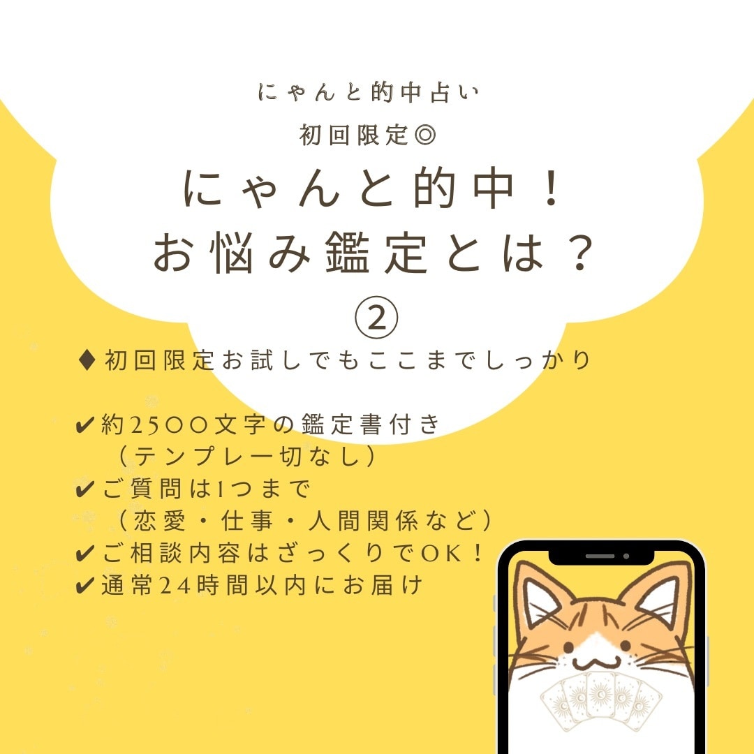 初回限定◎にゃんと的中！お悩み鑑定いたします 総実績100名さま限定！本音と現実を整え次の一歩を後押し⭐︎ イメージ3