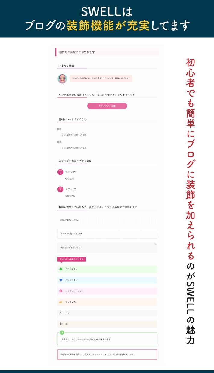 SWELLでアフィリエイトブログ制作します 収益化しやすいブログ構造を整えてお届けします イメージ4