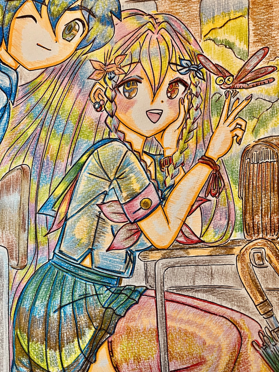 あなたのお好きなヒロインを描きます アナログ手描き、色鉛筆仕上げとなります イメージ1