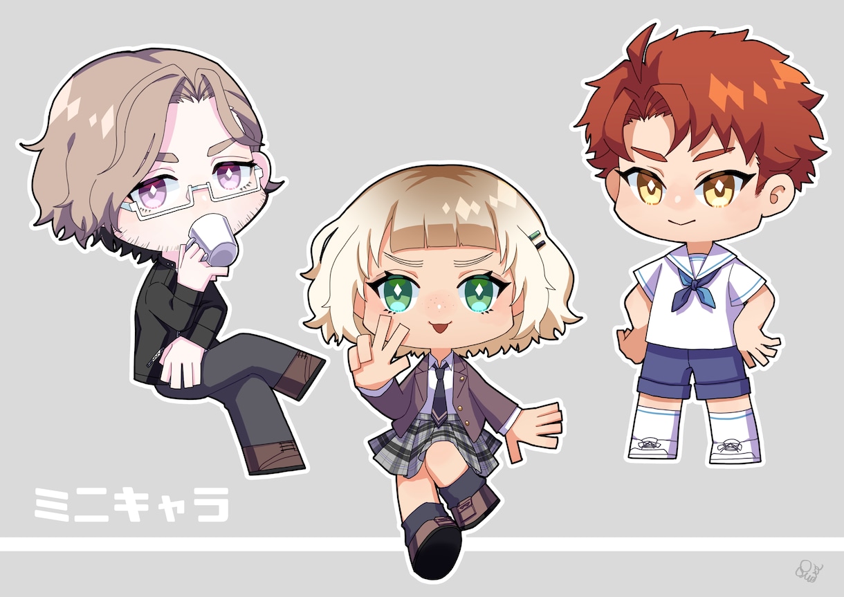 Vtuber・TRPGなどの立ち絵制作します 渋い、可愛い、性別年齢幅広く対応いたします！ イメージ8