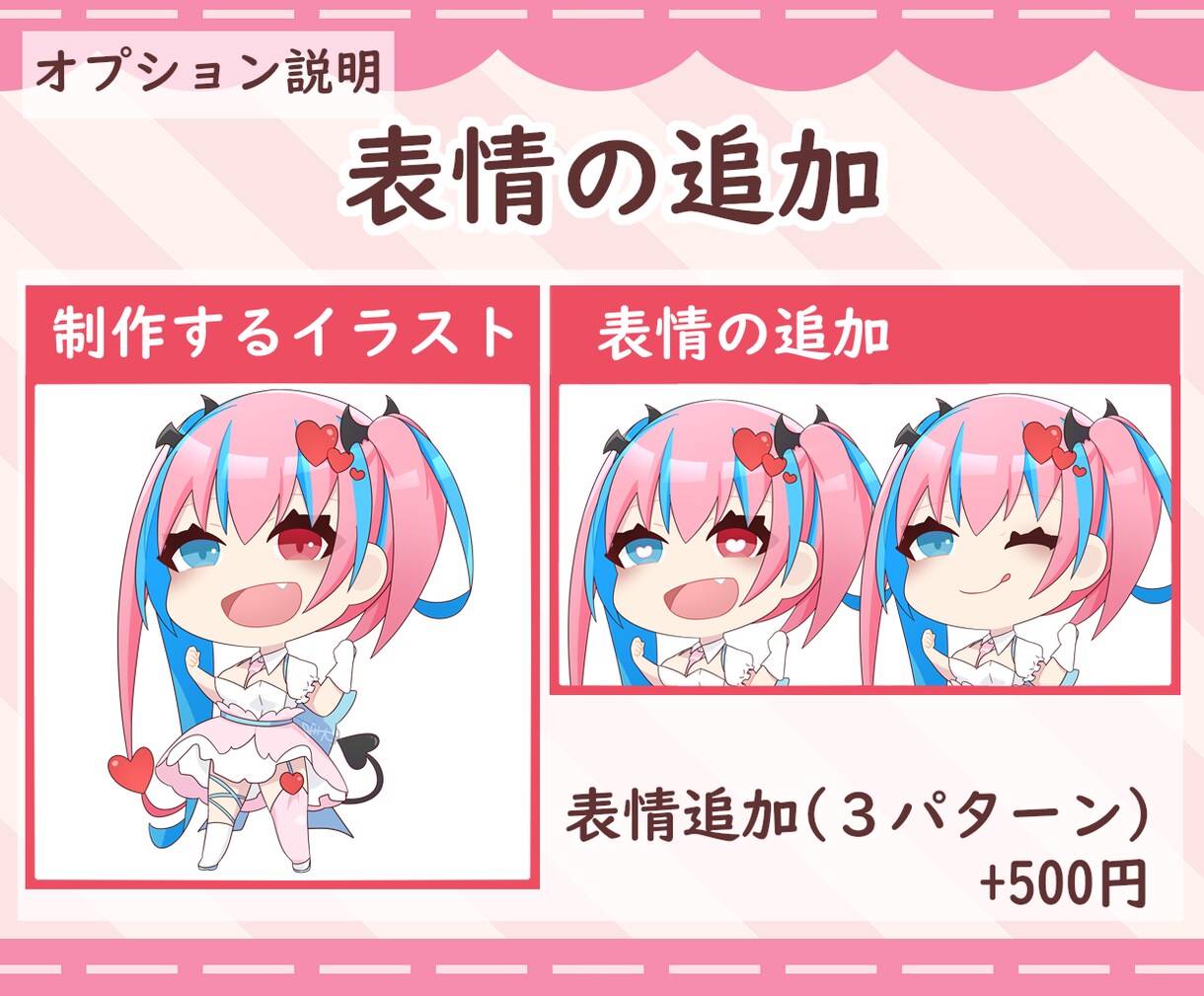 あなたの魅力が伝わる可愛いミニキャラ描きます YouTubeサムネに！配信を目を惹くちびキャラでアピール！ イメージ3