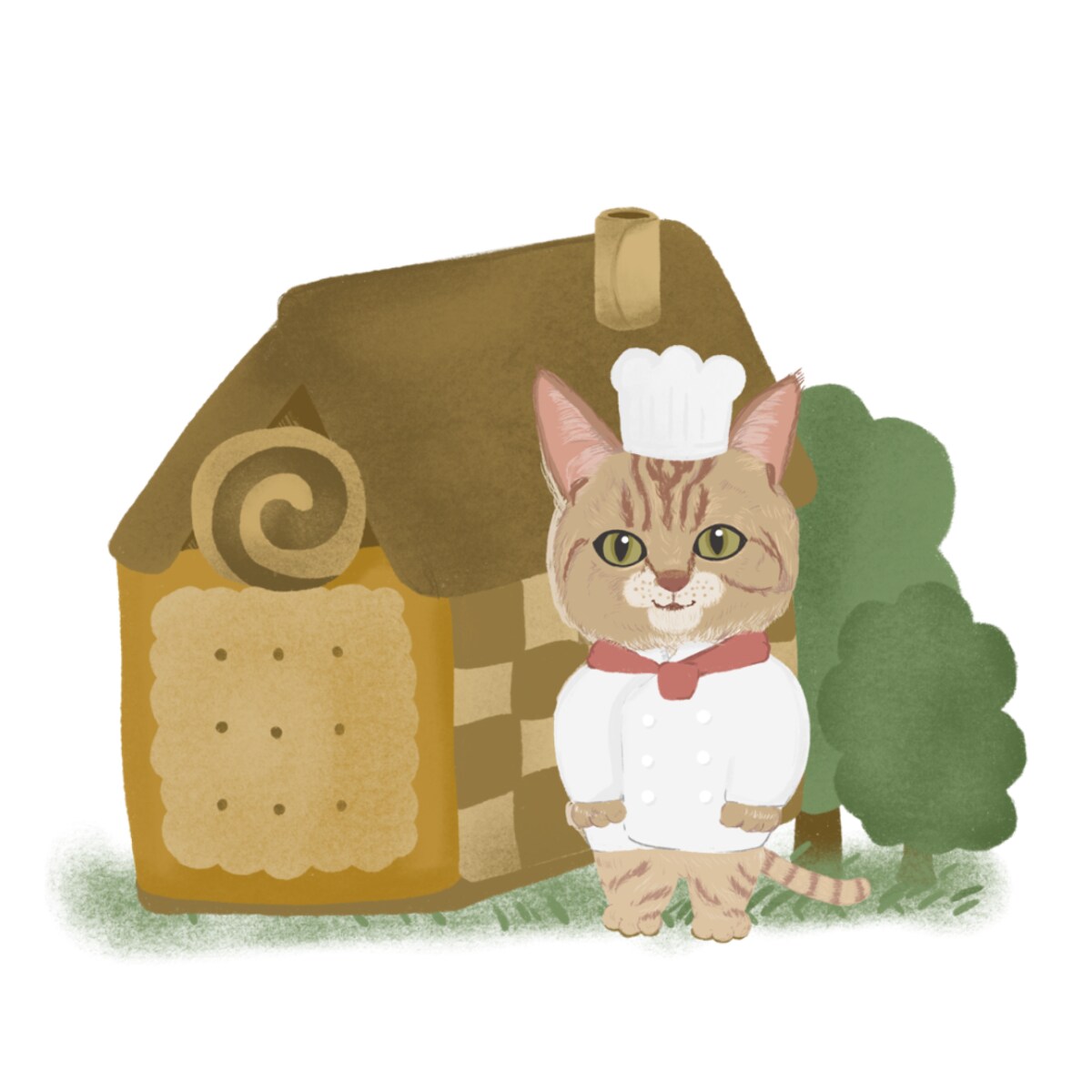 ペットの絵本風のイラスト描きます 犬、猫、うさぎ等色々な動物をふわふわ絵本に出てきそうな絵に！ イメージ3