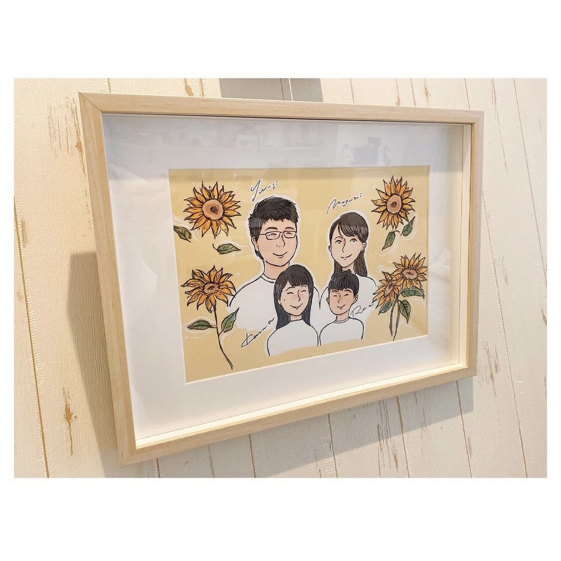 ご家族の似顔絵お描きします 【4名様用】大切なかぞくの素敵な似顔絵かざりませんか イメージ3