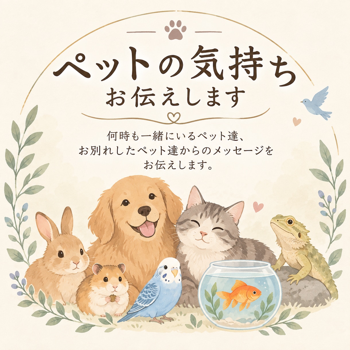 大切なペットからのメッセージお伝えします 霊感タロットと霊視で、ペットからのメッセージをお伝えします！ イメージ1