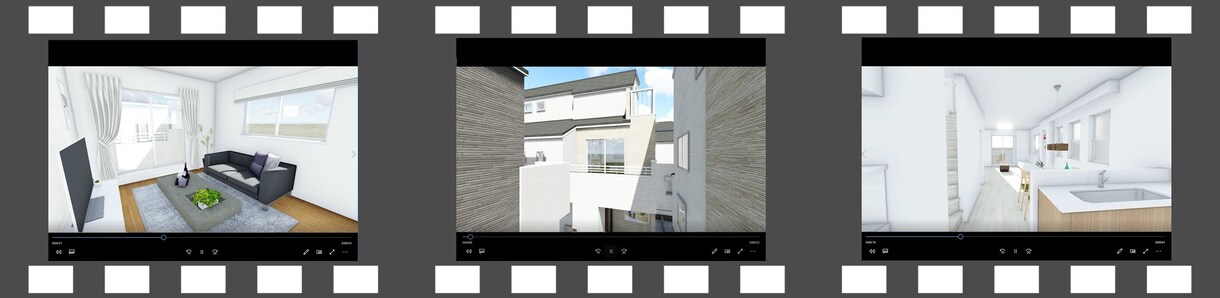 高品質な建築CGムービーを作成します 季節や天候、時間で住まいの魅力をムービーで表現します。 イメージ2