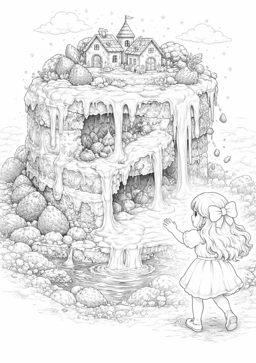 オリジナル塗り絵をオーダーメイドで制作します お子様の知育やプレゼントに！世界に一つの線画イラスト イメージ8