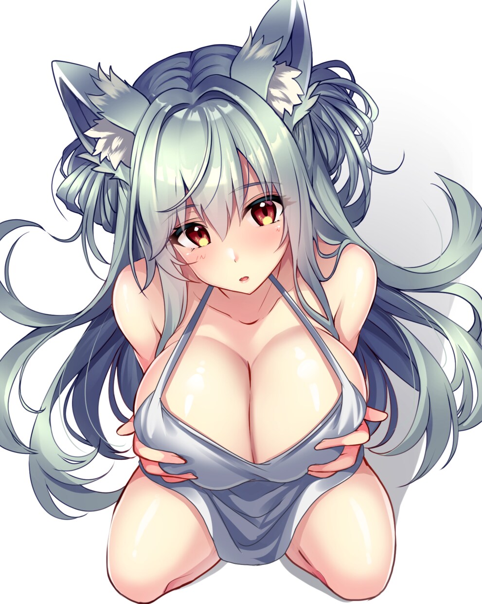 もふもふ可愛いケモミミ女の子イラスト描きます ちょっと大胆であざと可愛いケモミミキャラクターを制作します。 イメージ7