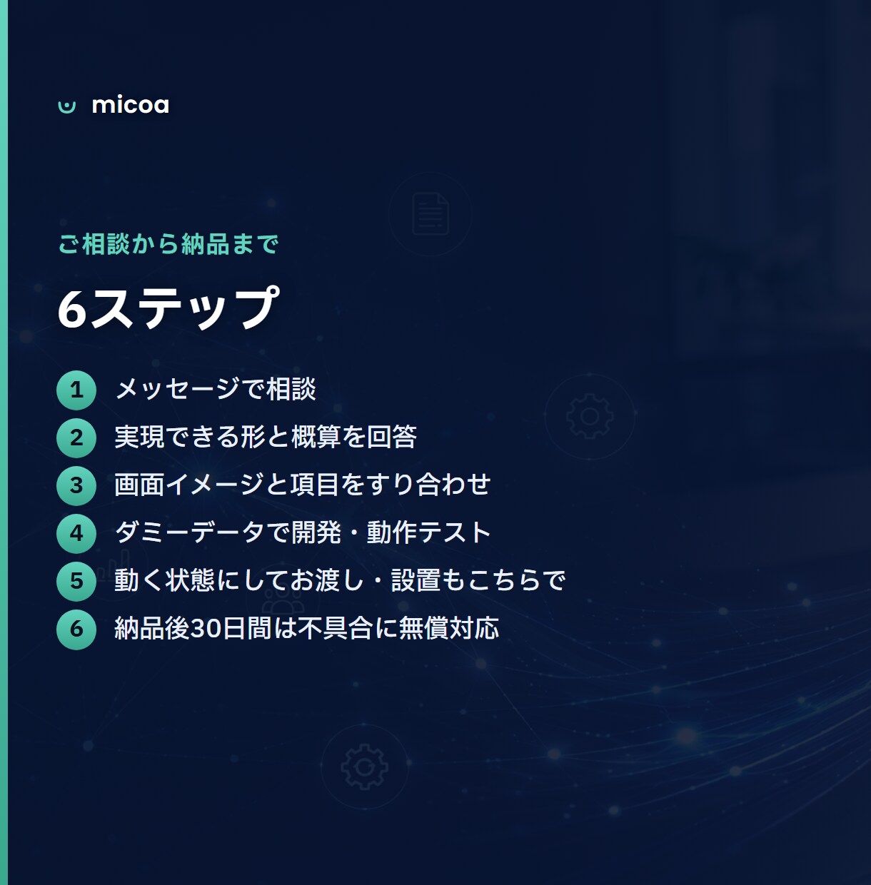 月額0円で業務システム・Webアプリを開発します 	画面のある業務システムを、月額0円・買い切りで。 イメージ7