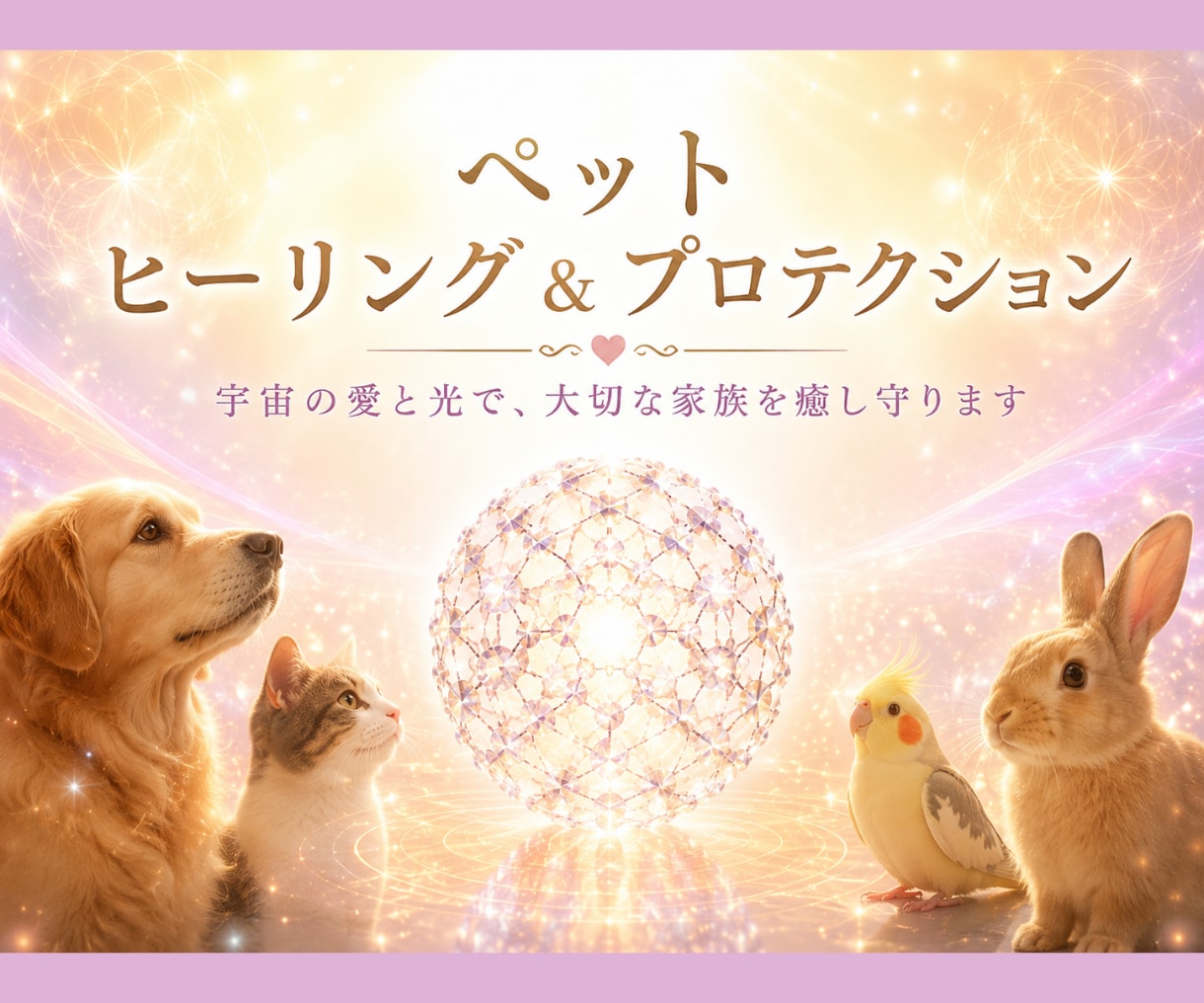 ペットヒーリング＆プロテクションをお届けします 大切な小さな命を宇宙の愛と光で優しく包み込みます✨ イメージ1