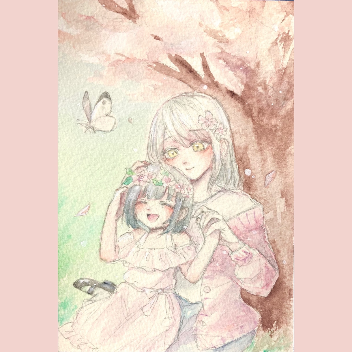 アナログで水彩イラスト描きます かわいいほわほわ水彩や闇を感じるイラスト！プレゼント用にも！ イメージ3