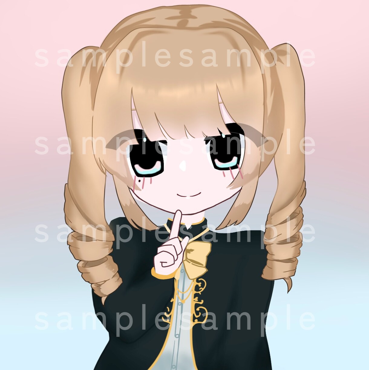 量産型や地雷系のアイコンお描きします 一度で目を引くアイコニックなイラストオーダー♡ イメージ2
