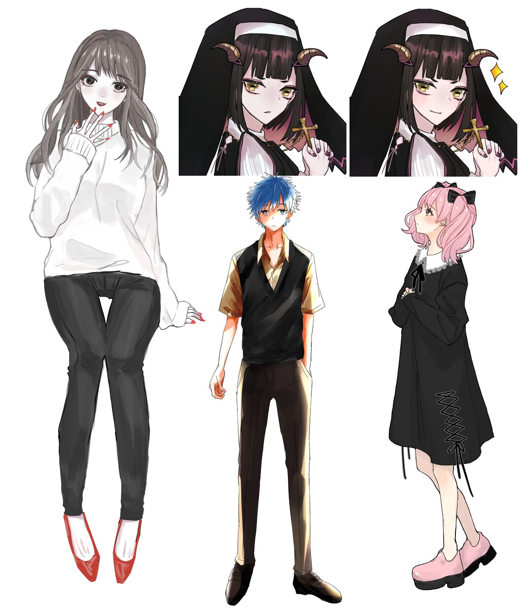 立ち絵お描きします TRPGに使用できる立ち絵イラストお描きします！ イメージ2
