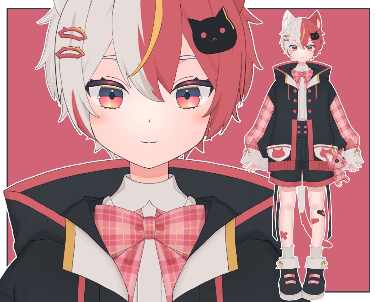 かわいい女性Vtuberモデル制作します キャラデザからモデリング一括無料修正アフターフォロー込み イメージ8