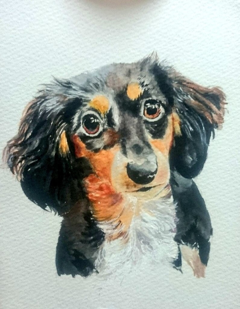 写真サイズに大切な小さな家族の似顔絵お描き致します 大切な小さなを絵に残したい。ペットロスで寂しいひとへの贈り物 イメージ4