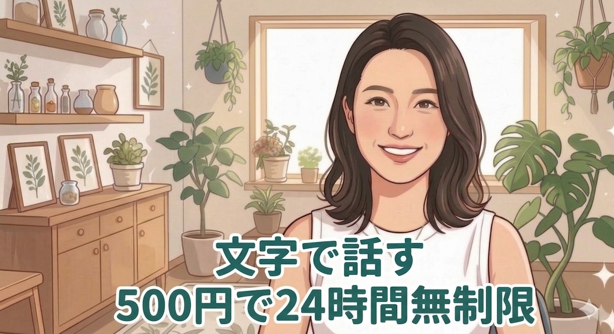 文字で話す。心のモヤモヤ何でも聞きます 文字であなたの心に寄り添います。どんなことでも受け止めます！ イメージ1
