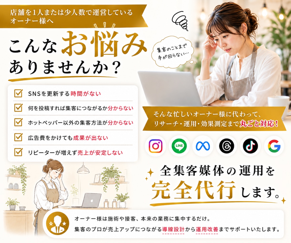 集客をプロに丸投げで売上UPをサポートします 月5社限定！プロのマーケターがあなたの店のパートナーに！ イメージ2