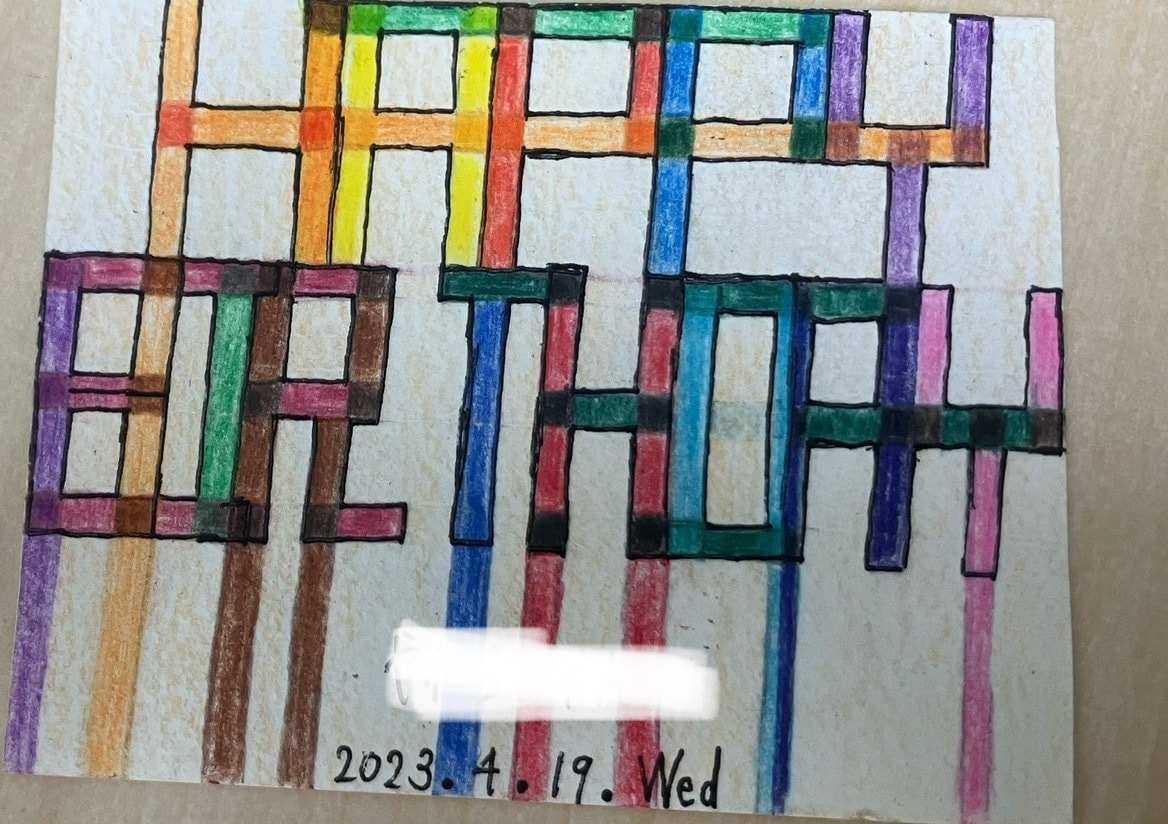 手紙、カードなどのデザインを手描きで承ります 世界で1つだけの手紙やバースデーカードをお作りします。 イメージ3