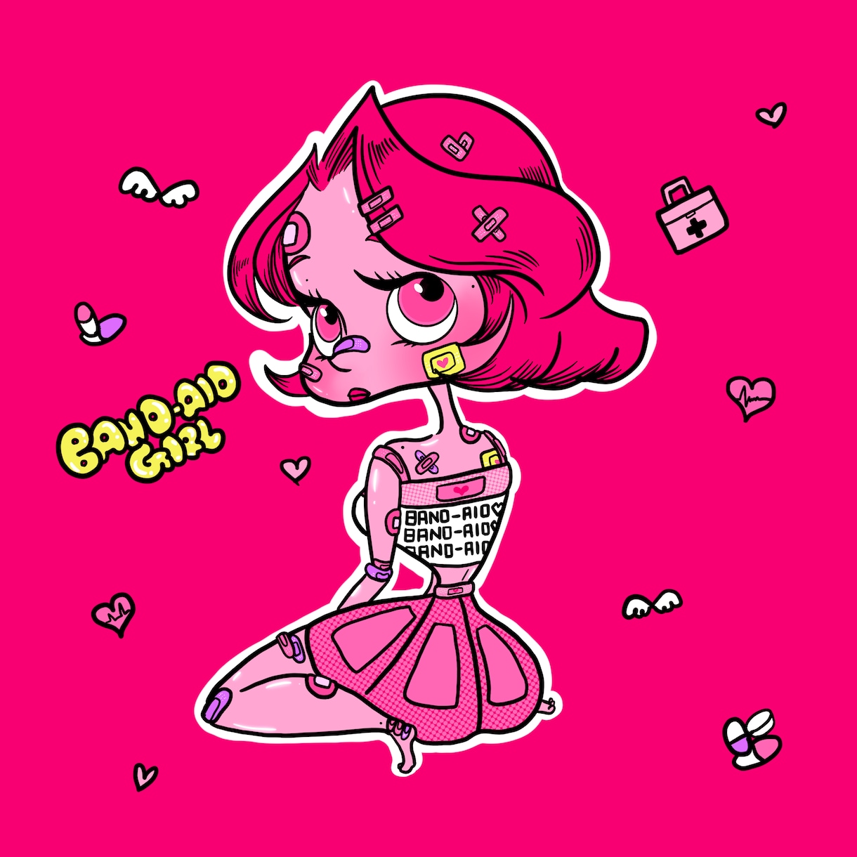海外風のポップで可愛いキャラクター作成します 可愛くてユニークなキャラクター、ポップで海外風のテイスト！ イメージ3