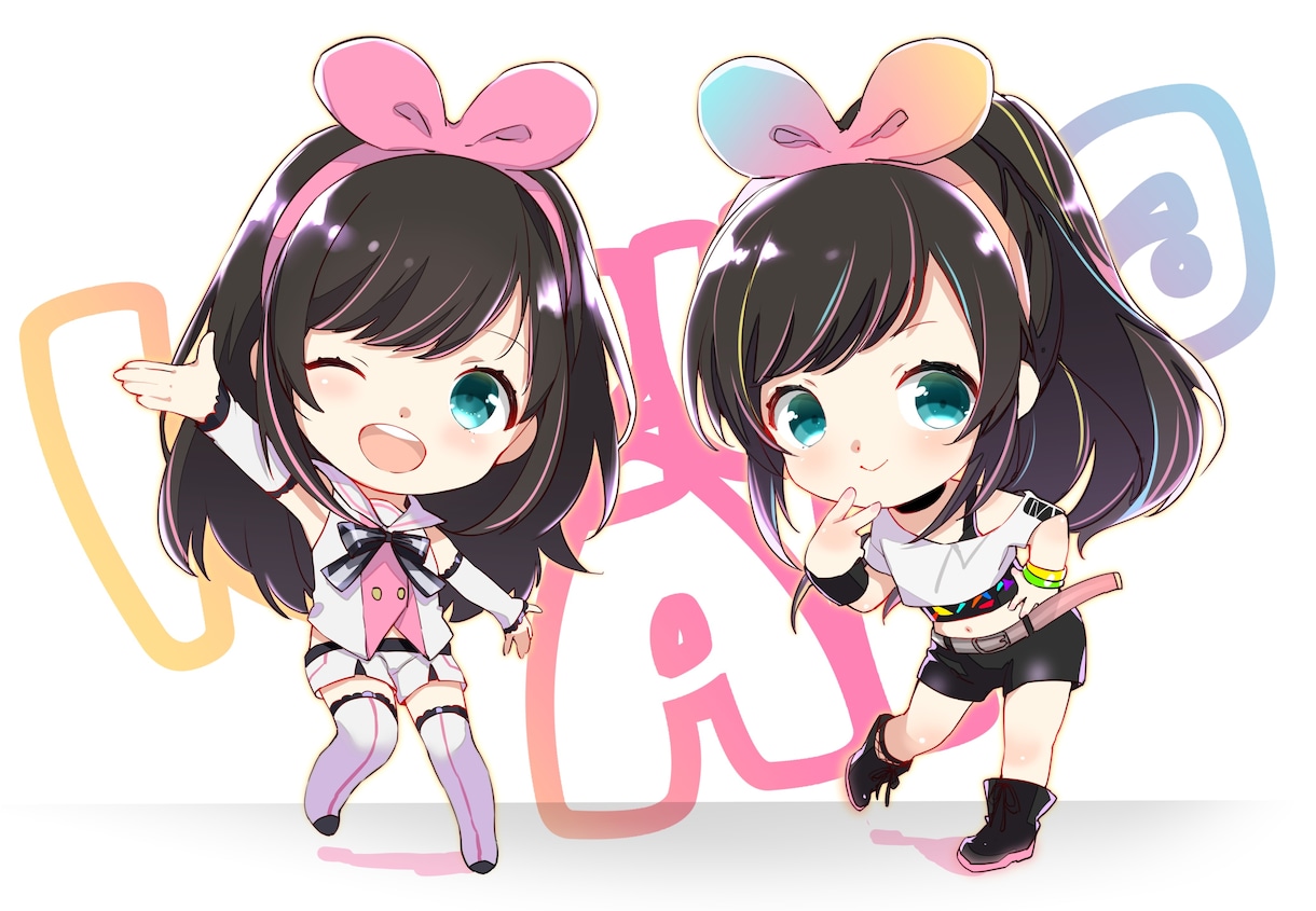 ちびキャラ（デフォルメ）イラスト描きます 受付再開しました。よろしくお願いします イメージ1