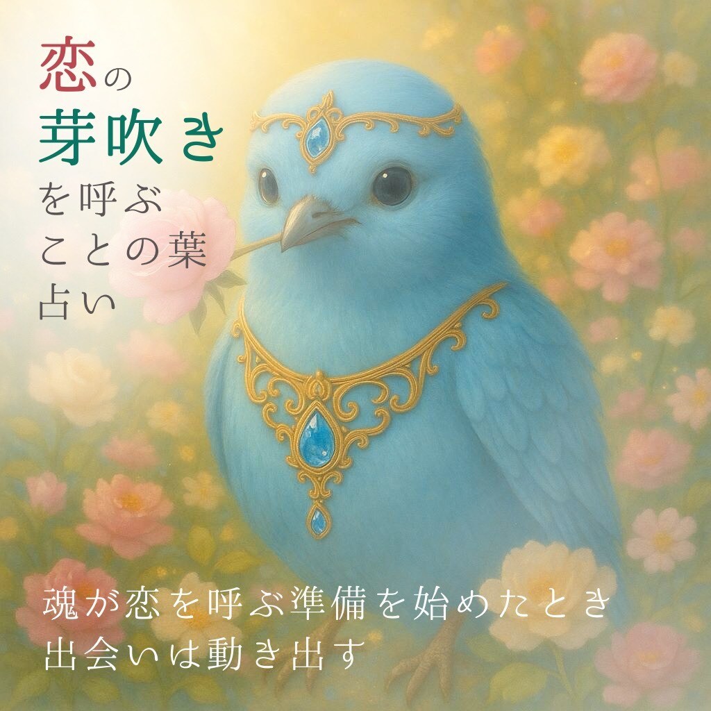 出会いの流れを整え恋の芽吹きを光の音色で占います ♡魂が恋を求める時、そっと背中を押すことの葉の手紙を届けます イメージ1