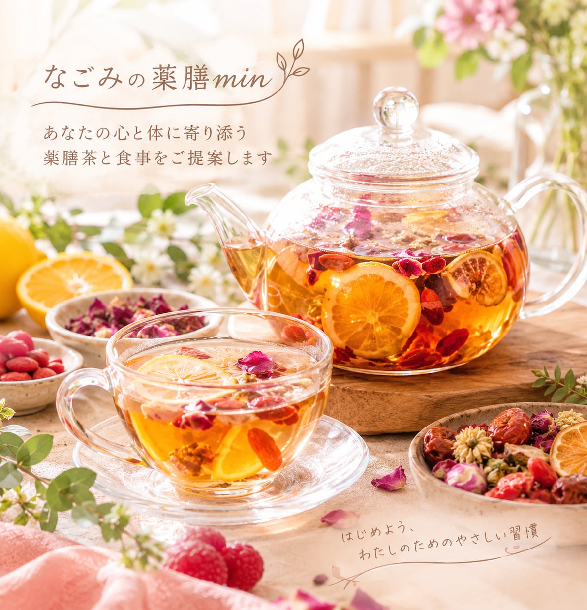 あなたに合う和漢茶をオーダーメイドでご提案します 40代からの私をいたわる、やさしいお茶時間 イメージ8
