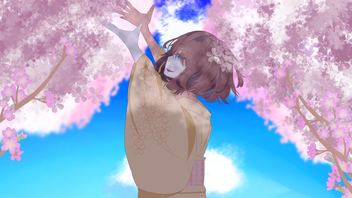 アニメに近いデジタルイラストを描きます 【立ち絵】【一枚絵】【アイコン】【ヘッダー】などなど！！ イメージ7