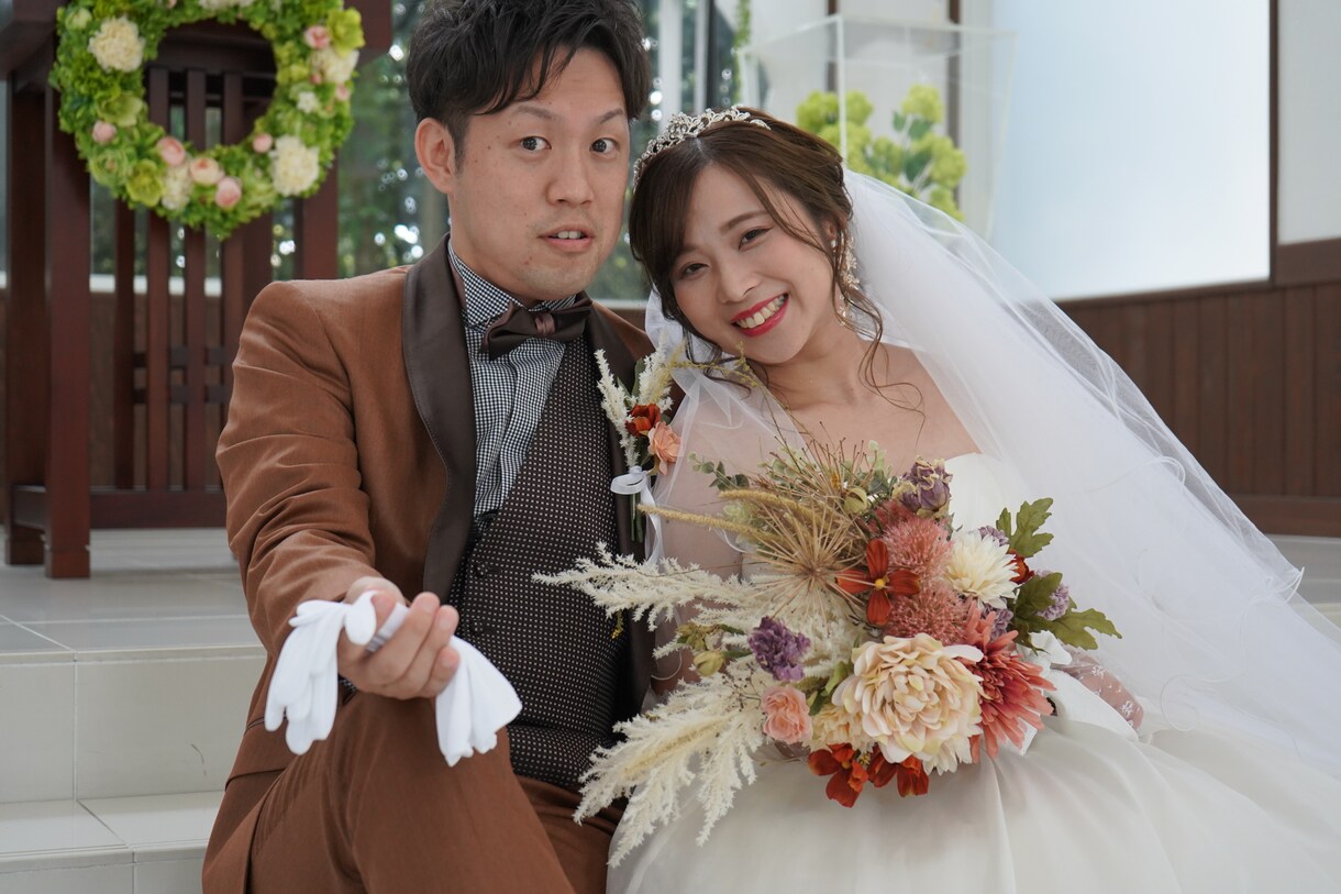 ドローン空撮対応！映画のような結婚式動画制作します 式場よりお得にプロ品質！ご納得いくまで修正対応いたします。 イメージ8