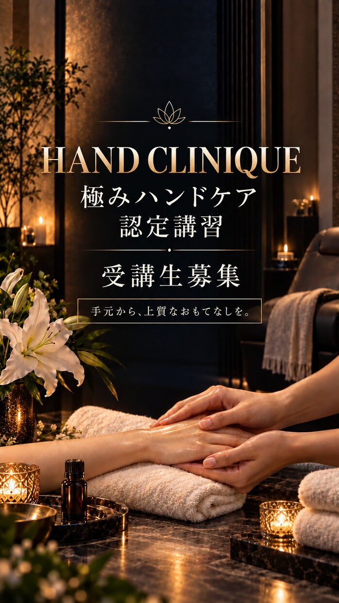 サロンの特別な一品に、極みハンドケアを教えます 手肌を慈しむ、上質なひととき。技術を学び、あなたのサロンへ イメージ1