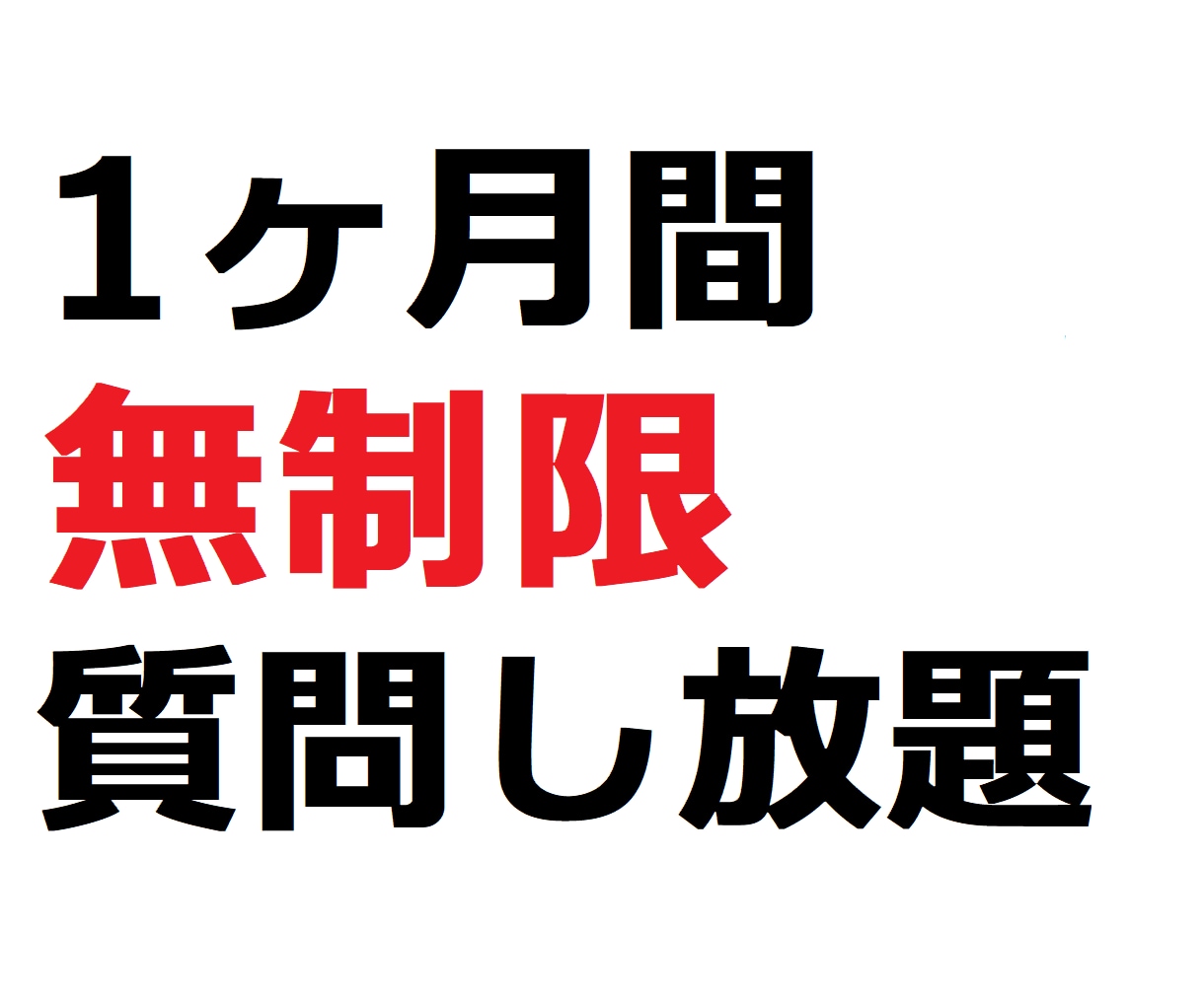 1か月間！無制限で勉強に関するご質問にお答えします 不安なこと、疑問、何でもご相談ください イメージ1