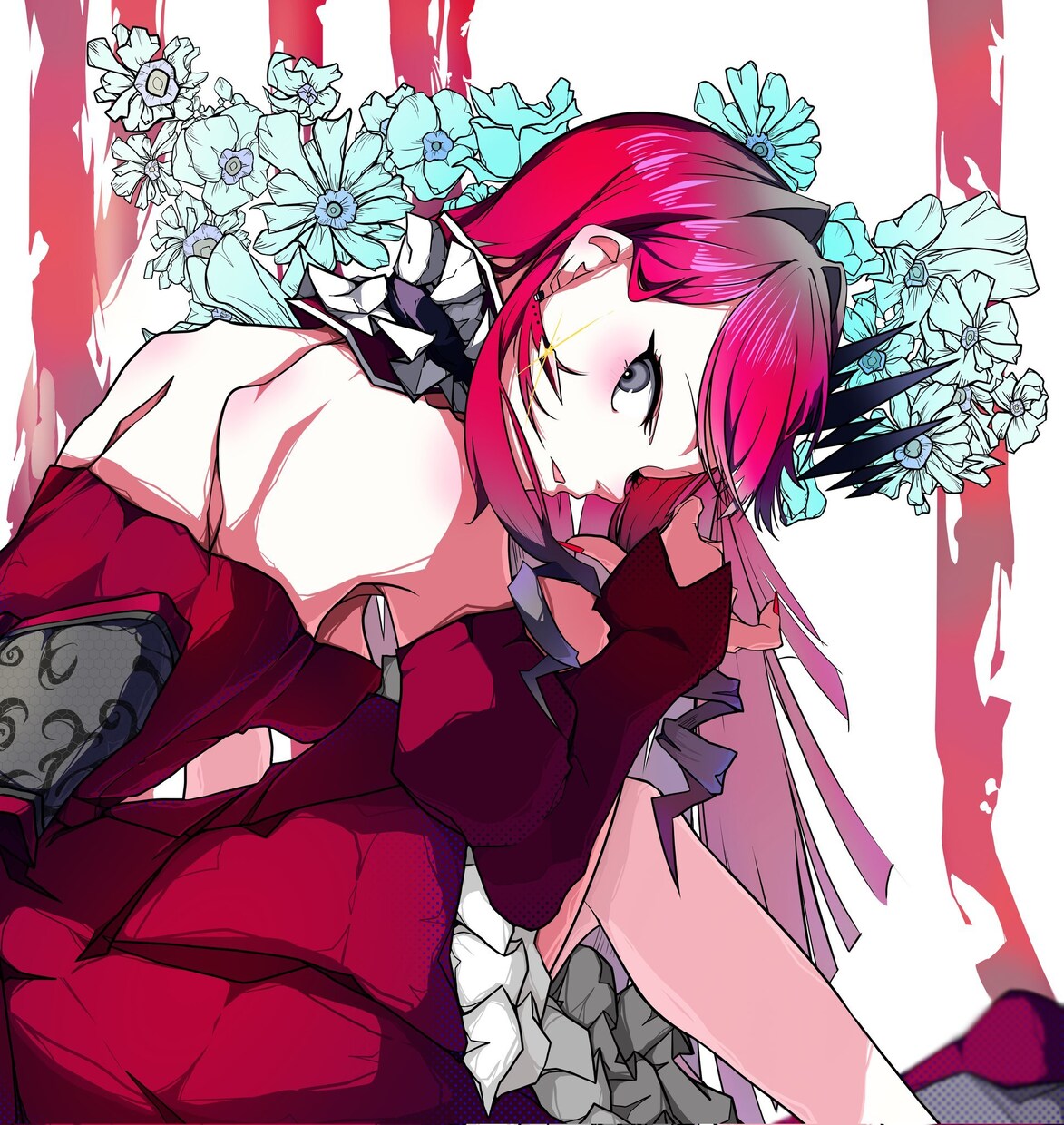 歌ってみた、MV用イラスト制作します アニメ塗りのコントラスト強めのイラストを制作します！ イメージ4