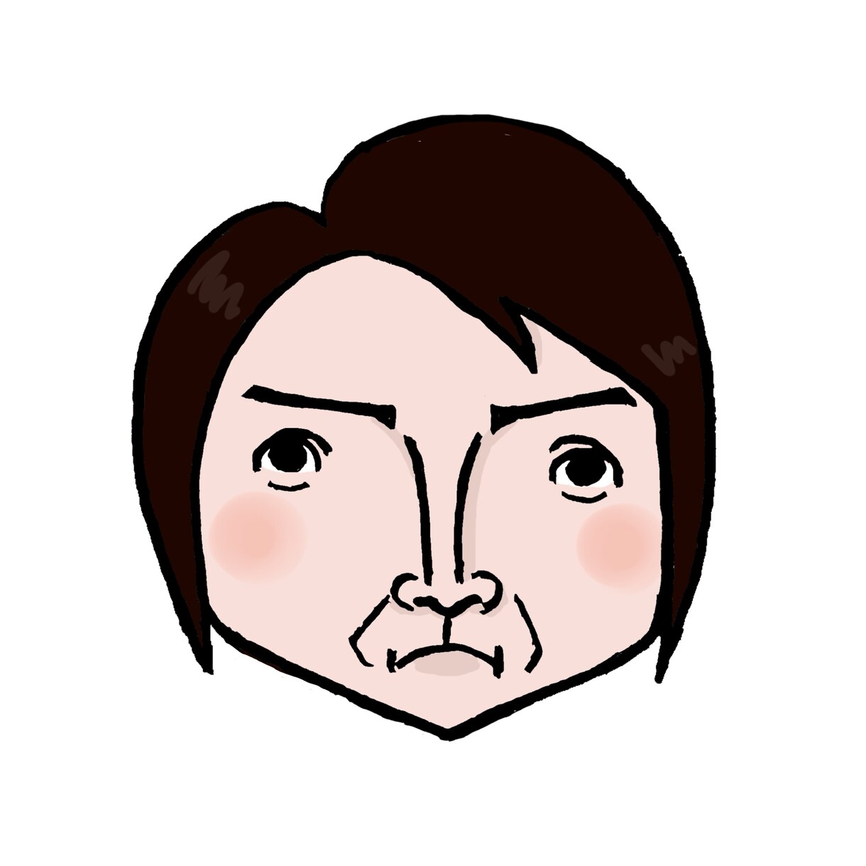 シンプルなカラー似顔絵をお描きします SNSのプロフィールアイコンに最適！名刺にもどうぞ。 イメージ2