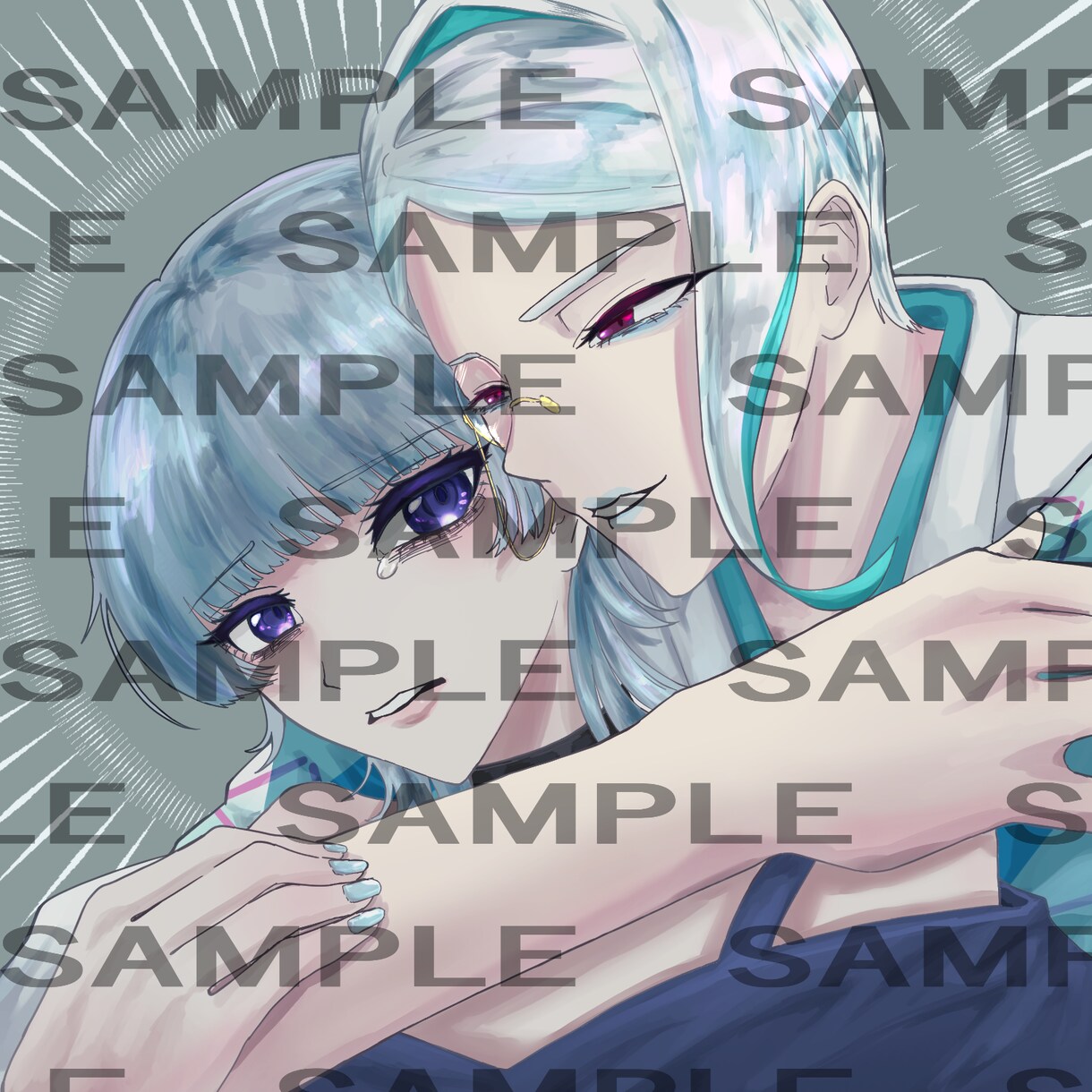 サムネ、立ち絵、夢絵等1枚絵お描きします 歌い手VTuber配信者実績あり かっこいい絵お描きします イメージ9