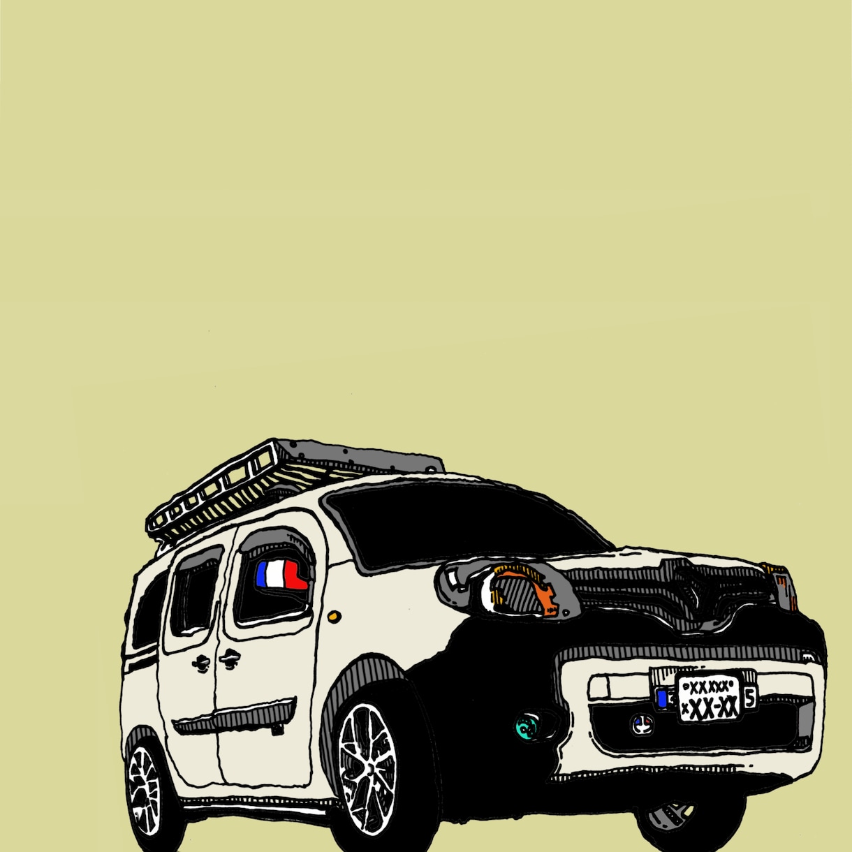 車/おしゃれ/絵/イラスト描きます あなたの愛車を味のある絵にします。 イメージ1